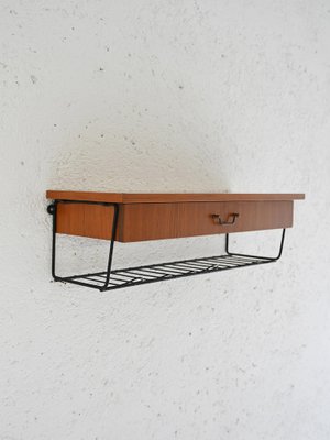 Scandinavian Suspended Bedside Table, 1960s-QWP-2042861