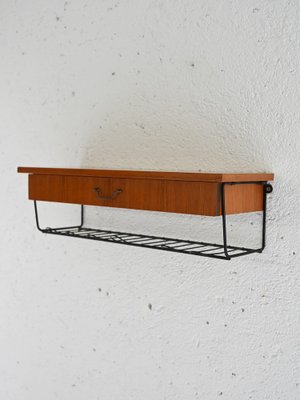 Scandinavian Suspended Bedside Table, 1960s-QWP-2042861