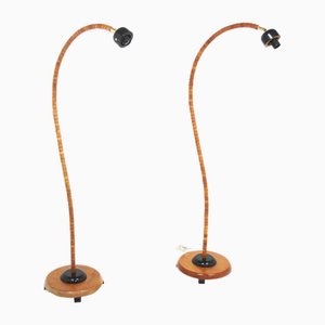 Scandinavian Svanhals Floor Lamps, Markslöjd, Sweden, 1980s, Set of 2-GEK-2043258