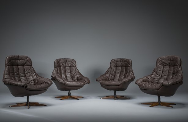 Scandinavian Swivel Armchairs by H.W. Klein for Bramin, 1960s, Set of 2-ZZH-1765595