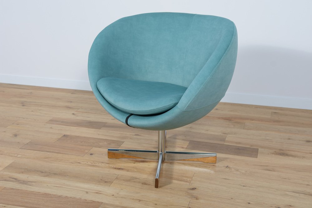 Scandinavian Swivel Club Chair by Sven Ivar Dysthe for Fora Form