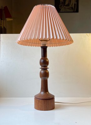 Scandinavian Table Lamp in Walnut and Teak, 1960s-LCR-1057320