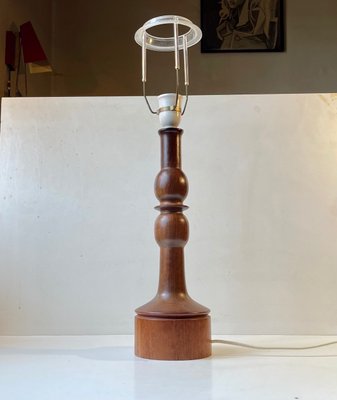 Scandinavian Table Lamp in Walnut and Teak, 1960s-LCR-1057320