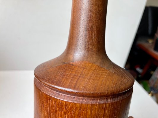 Scandinavian Table Lamp in Walnut and Teak, 1960s-LCR-1057320