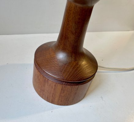 Scandinavian Table Lamp in Walnut and Teak, 1960s-LCR-1057320