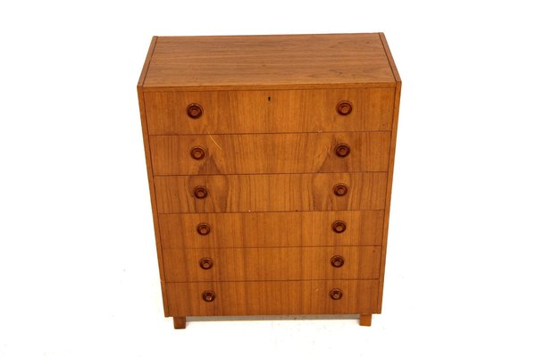 Scandinavian Tallboy Dresser in Teak, Sweden, 1960s-GEK-1786638