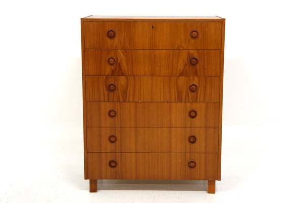 Scandinavian Tallboy Dresser in Teak, Sweden, 1960s-GEK-1786638