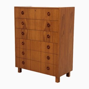 Scandinavian Tallboy Dresser in Teak, Sweden, 1960s-GEK-1786638