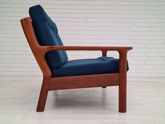 Scandinavian Teak and Wool Sofa, 1970s-TMW-820059