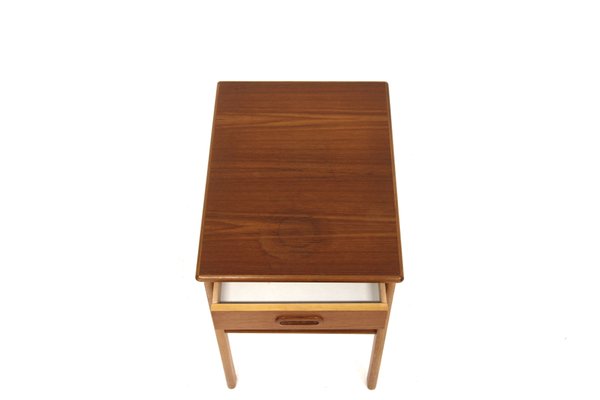 Scandinavian Teak Bedside Table, 1960-GEK-1758715