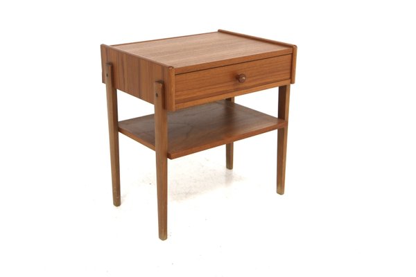 Scandinavian Teak Bedside Table, Sweden, 1960s-GEK-2022918