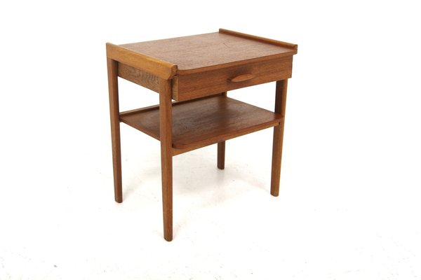 Scandinavian Teak Bedside Table, Sweden, 1960s-GEK-2043063