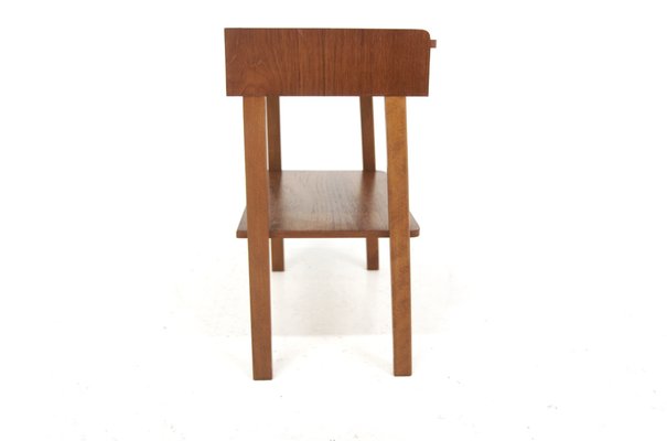 Scandinavian Teak Bedside Table, Sweden, 1960s-GEK-2043049