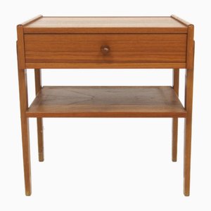 Scandinavian Teak Bedside Table, Sweden, 1960s-GEK-2022918