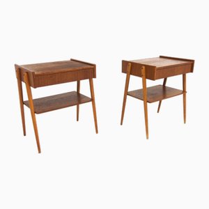 Scandinavian Teak Bedside Tables from Carlström, Sweden, 1960s, Set of 2-GEK-2028418