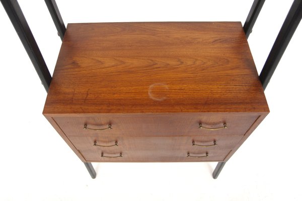 Scandinavian Teak Bookcase Chest of Drawers, Sweden, 1950s-GEK-2043125