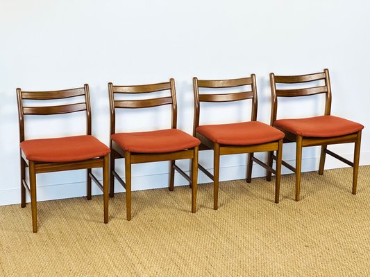 Scandinavian Teak Chairs, 1960s, Set of 4-PLK-2017505