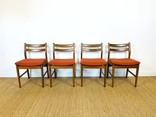 Scandinavian Teak Chairs, 1960s, Set of 4-PLK-2017505