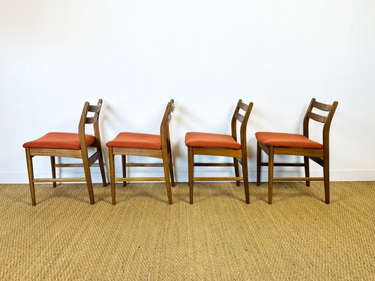 Scandinavian Teak Chairs, 1960s, Set of 4-PLK-2017505