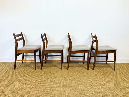 Scandinavian Teak Chairs, 1960s, Set of 4-PLK-2017512