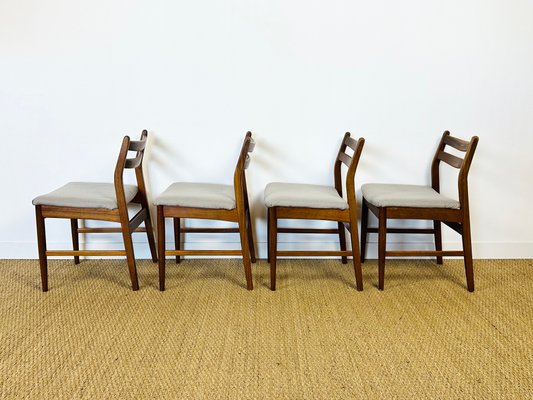 Scandinavian Teak Chairs, 1960s, Set of 4-PLK-2017512