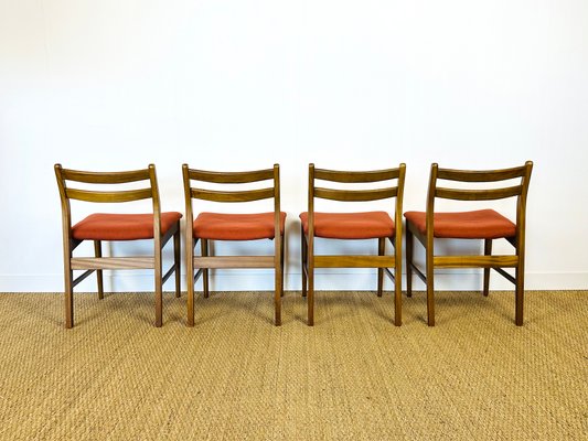 Scandinavian Teak Chairs, 1960s, Set of 4-PLK-2017505