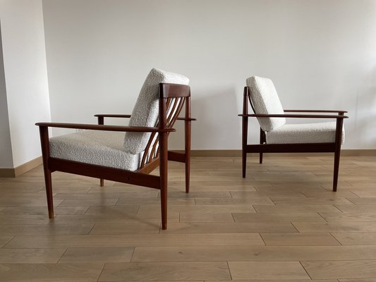 Scandinavian Teak Chairs by Greek Jalk, 1960s, Set of 2-OTV-1094702