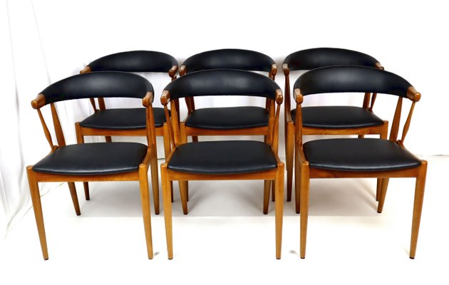 Scandinavian Teak Chairs by Johannes Andersen, 1960s, Set of 6-YBU-1436182