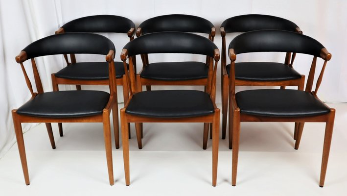 Scandinavian Teak Chairs by Johannes Andersen, 1960s, Set of 6-YBU-1436182