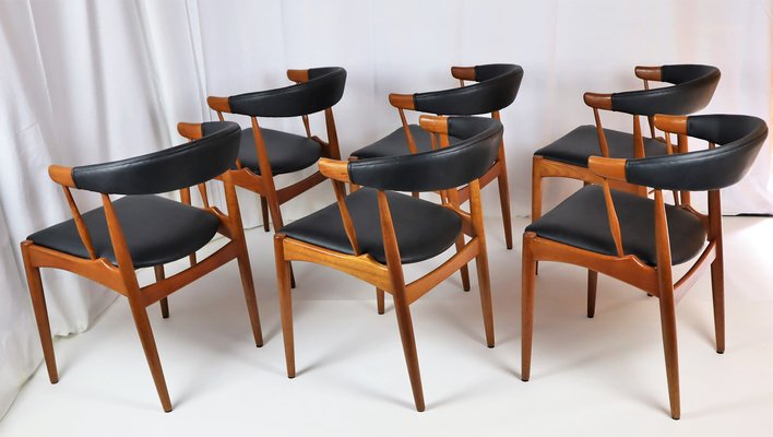 Scandinavian Teak Chairs by Johannes Andersen, 1960s, Set of 6-YBU-1436182