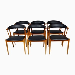 Scandinavian Teak Chairs by Johannes Andersen, 1960s, Set of 6-YBU-1436182