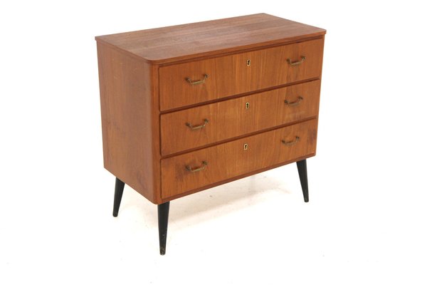 Scandinavian Teak Chest of Drawers, Sweden, 1950s-GEK-2043077