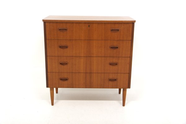 Scandinavian Teak Chest of Drawers, Sweden, 1950s-GEK-2035540