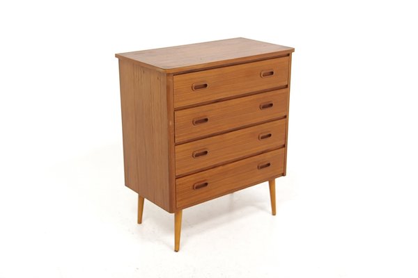 Scandinavian Teak Chest of Drawers, Sweden, 1950s-GEK-2043260