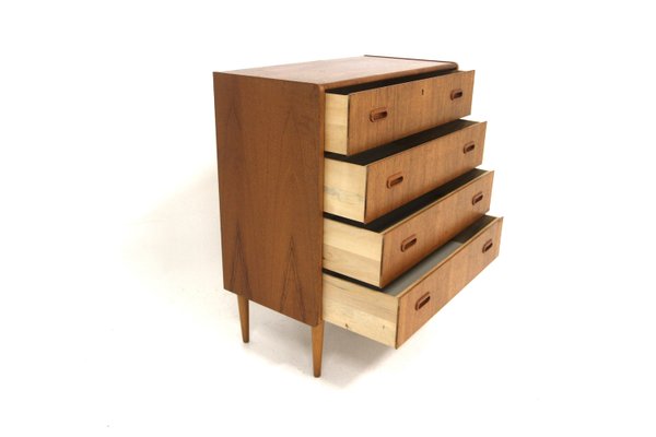 Scandinavian Teak Chest of Drawers, Sweden, 1950s-GEK-2035542