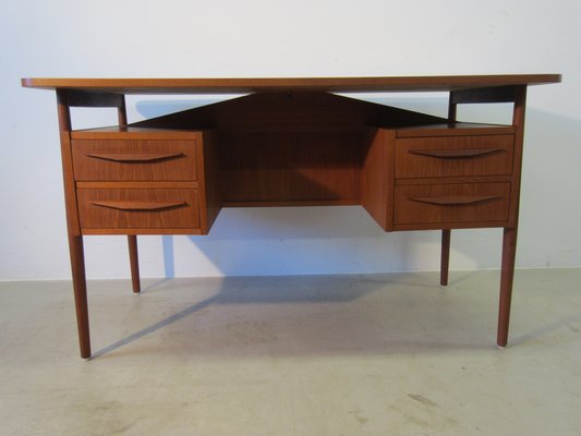 Scandinavian Teak Desk by Gunnar Nielsen Tibergaard, Denmark-YDZ-1177072