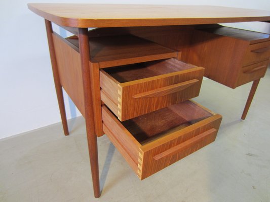 Scandinavian Teak Desk by Gunnar Nielsen Tibergaard, Denmark-YDZ-1177072