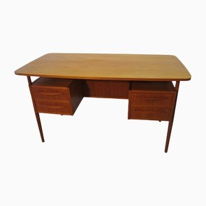 Scandinavian Teak Desk by Gunnar Nielsen Tibergaard, Denmark-YDZ-1177072