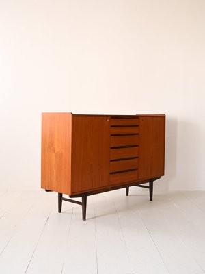 Scandinavian Teak Highboard, 1950s-QWP-2035603