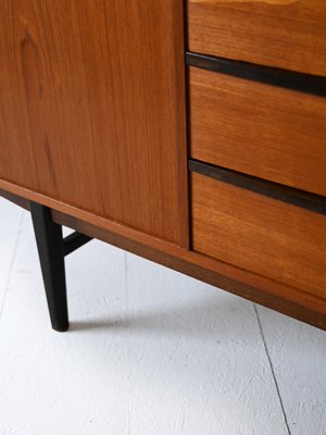 Scandinavian Teak Highboard, 1950s-QWP-2035603