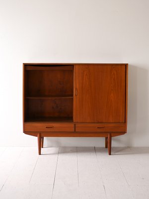 Scandinavian Teak Highboard, 1960s-QWP-2042085