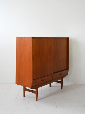 Scandinavian Teak Highboard, 1960s-QWP-2042085