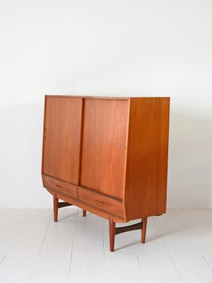 Scandinavian Teak Highboard, 1960s-QWP-2042085