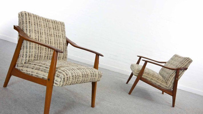 Scandinavian Teak Lounge Chairs, 1960s, Set of 2-EE-895657