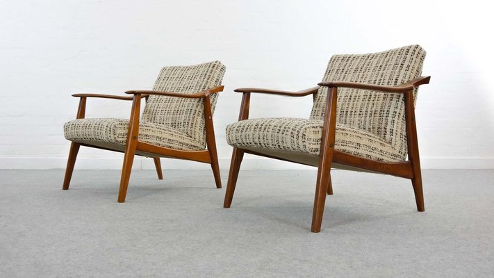 Scandinavian Teak Lounge Chairs, 1960s, Set of 2-EE-895657