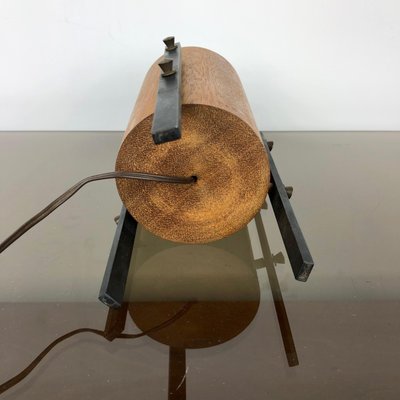 Scandinavian Teak & Metal Tripod Table Lamp, 1960s-LYQ-1171790