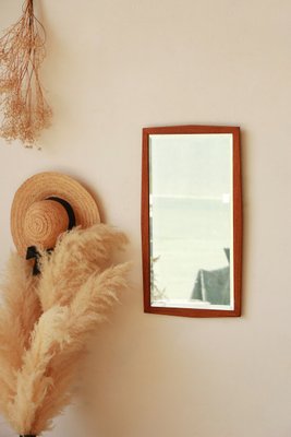 Scandinavian Teak Mirror, 1960s-YRI-2019882