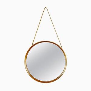 Scandinavian Teak Mirror attributed to Uno and Osten Kristiansson for Luxus Vittsjö Sweden, 1960s-MH-1403586