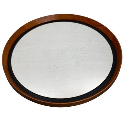 Scandinavian Teak Mirror by Uno & Östen Kristiansson for Luxus-BHG-1365941