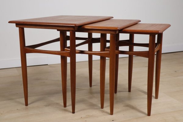 Scandinavian Teak Nesting Tables, 1960s-IZV-2016071